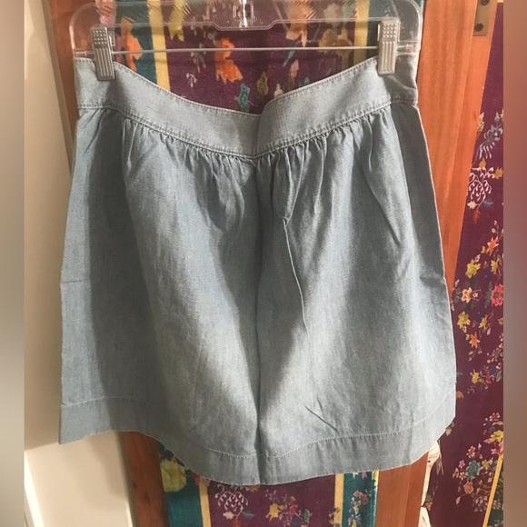 J.Crew chambray mini skirt - Picture 2 of 4